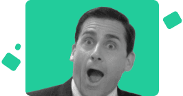 Excited face